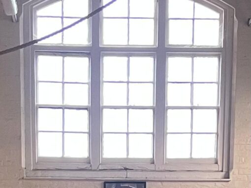 Arched window from inside